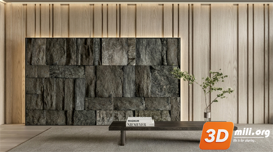 Stone Wall Skp Files